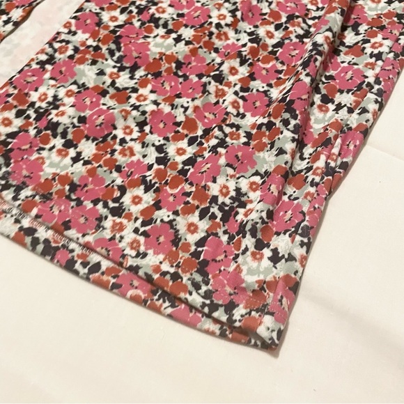 Zara Floral Long Sleeve Dress with Cut Outs Size Large - Picture 16 of 16